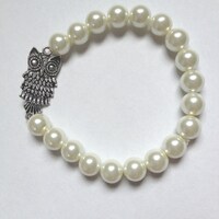 Pearl Owl Bracelet