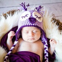 Sleepy Owl hat FREE SHIPPING