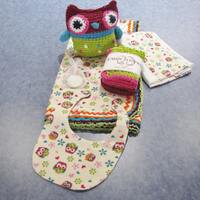 Olivia Owl Flannel Baby Blanket