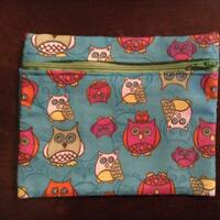 Clutch purse or anything bag - owl print