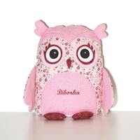 Owl pillow, organic baby owl and personalized baby shower gift, pillowcase and pillow