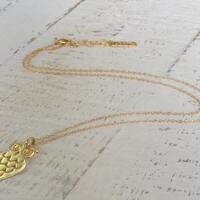 Gold Necklace, Owl Necklace, Dainty Necklace, Gold Necklace, Friendship Necklace, gold-plated pendan