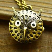 25mmx25mm Bronze color Owl  pocket watch charms pendant PP0155