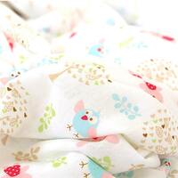 Nursery Cotton Knit Fabric - Bunny, Owl and Tree - 59" Wide - By the Yard 72550-230