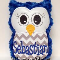 Personalized Stuffed Owl Reading Buddy Pillow, Soft Toy