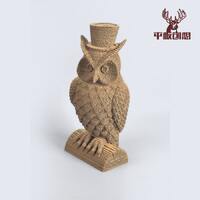 Owl Man - DIY Cardboard Sculpture, DIY Papercraft, 3D Wall art，Home Decor, Corrugated board ,Anima