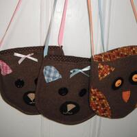 Bear / Owl / Girls Shoulderbag / Tote / Crossover Bag / Handbag