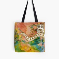 Owl Tote Bag Beach Bag Grocery Bag Gym Bag Computer Bag Owl Art Tote Boho bag Bohemian bag Owl Bag C