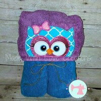 Owl Hooded Towels-Girl Owl Hooded Towel-Boy Owl Hooded Towel-Kids Hooded Towel-Character Hooded Towe