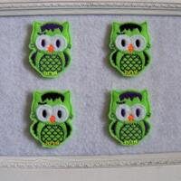 Frankenstien Owl Feltie, Hallowee Feltie,