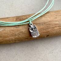 Owl Wish Bracelet, Bird Charm Wrap Bracelets, Wisdom Gifts