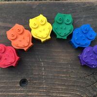 Owl Crayons // Owl Birthday Party // Party Favor Bags // Owl Party // Owl Party Favors // Kids Party