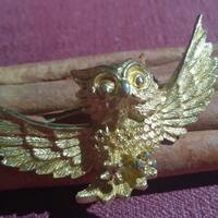 Owl Pin Brooch Halloween Vintage