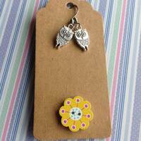 Owl Earrings Owl Jewellery Handmade Earrings Owl Charm Owl Lover Cute Owl Bird Earrings Barn Owl Lit