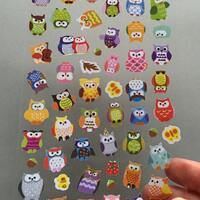Owls Scrapbooking Stickers, Owl Card Embellishments, Owl Planner Stickers, Envelope Seals, Party Fav