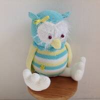 Stuffed crochet animal/crochet owl/  amigurumi