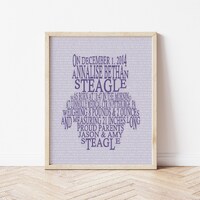 Owl Nursery Decor, Woodland Baby Birth Stats, Owl Theme Nursery Art, Personalized Woodland Animal Nu