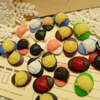 8pcs Fashion Resin Cat/Night Owl,Resin Stick, Zakka Sweater Chain Ring Kit,Phone Decoration Kit, DIY