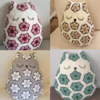 CUSTOM - Crochet Flower Owl Cushion // Colours of Your Choice!