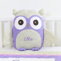 Owl, Decorative Owl Pillow, Soft Owl Toy, Baby Owl, Purple Owl Cushion, Kids Gift