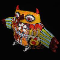 Owl Ceramic  sculpture | clay owl sculpture | pottery bird owl | ceramic bird | owl  figurine | bird