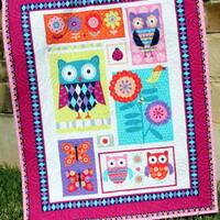 Owl Baby Quilt – Woodland Baby Girl Blanket – Pink Nursery Quilt – Crib Quilt Gift