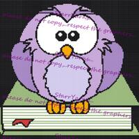 Book Owl Crochet Baby Graph Pattern