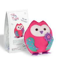 Owl sewing kit Pink owl craft kit. Kits for kids Pink felt sewing kit Kits for girls Kits for boys O