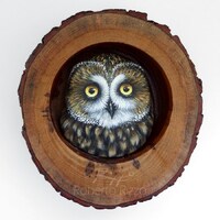 Short-Eared Owl Nest | Unique 3-D Art by Roberto Rizzo