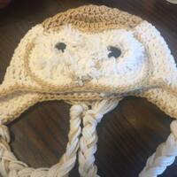 Cute Crochet Barn Owl Hat