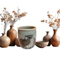 Stoneware Owl Mug, 12oz Ceramic Coffee Mug, White