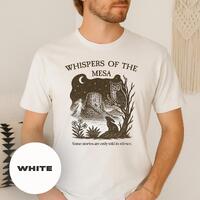 Desert Owl Tee - Mystic Mesa Moon - Ghostly Figure Under Stars