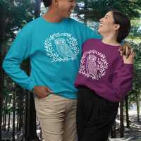 Barn Owl in a Laurel Organic Sweatshirt