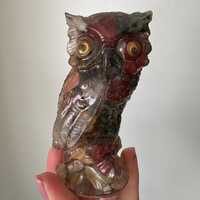 Vintage Vomit Rock Owl Googly Eye MCM Collectible Shelf Sitter Decor