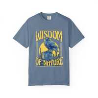 Wisdom Owl Comfort Colors T-Shirt: Geeky Bird, Vintage Look
