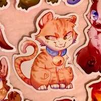 STICKER CLEAROUT SALE! Owl, cow, bunny, raccoon, and duck stickers!