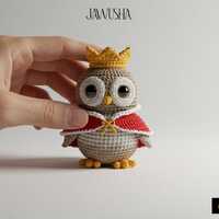 Owl Amigurumi Crochet Pattern PDF, Cute DIY Animal Doll, Prince Plush Toy Tutorial, Pokemon Inspired