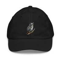 Horned Owl Embroidered Youth baseball cap ages 5 up