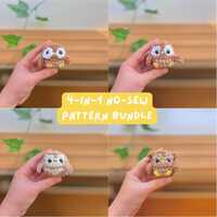 4-in-1 No-Sew Owl Crochet Pattern