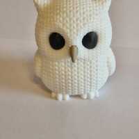 3D Printed Knitted Owl Figurine