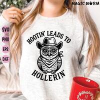 Western Cowboy Owl SVG: Funny Sarcastic Meme (Digital Download)