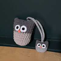 Owl plush & Owl Car Mirror Hanger