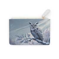 Mystical Woodland Owl Zipper Pouch, Gothic & Witchy, Mini Clutch, Gift for Her, Spiritual Pouch,