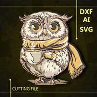Owl Multilayer SVG/ Owl CNC file/ Cricut file / Cutting file svg/ Paper cut/ Laser cut file/      3D