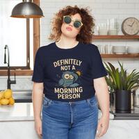 Night Owl T-Shirt | Definitely Not a Morning Person T-Shirt | Unisex Night Owl Tee, Available in 4 C
