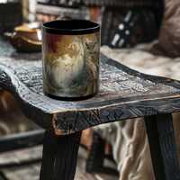 Autumn Forest Owl Mug - Rustic Owl Art Mug - Owl Coffee Cup - Wildlife Coffee Cup - 11oz or 15oz Bla