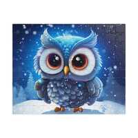 Whimsical Owl Puzzle, Fun Kids Activity, Perfect Gift for Kids, Cozy Winter Nights, Holiday Entertai