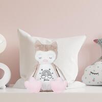 Personalised Owl Toy, Personalised Plush Toy, Personalised Dog Toy, Custom Soft Toy, Baby Girl Gift,