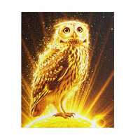 Golden Owl Puzzle (120, 252, 500-Piece) - Luck Energy Jigsaw, Brilliant Vibes Meditation Game, Relax