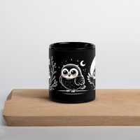Whimsical Owl Mug - Cozy Nighttime Vibes, Perfect Gift for Owl Lovers, Coffee Lover's Gift, Uniq